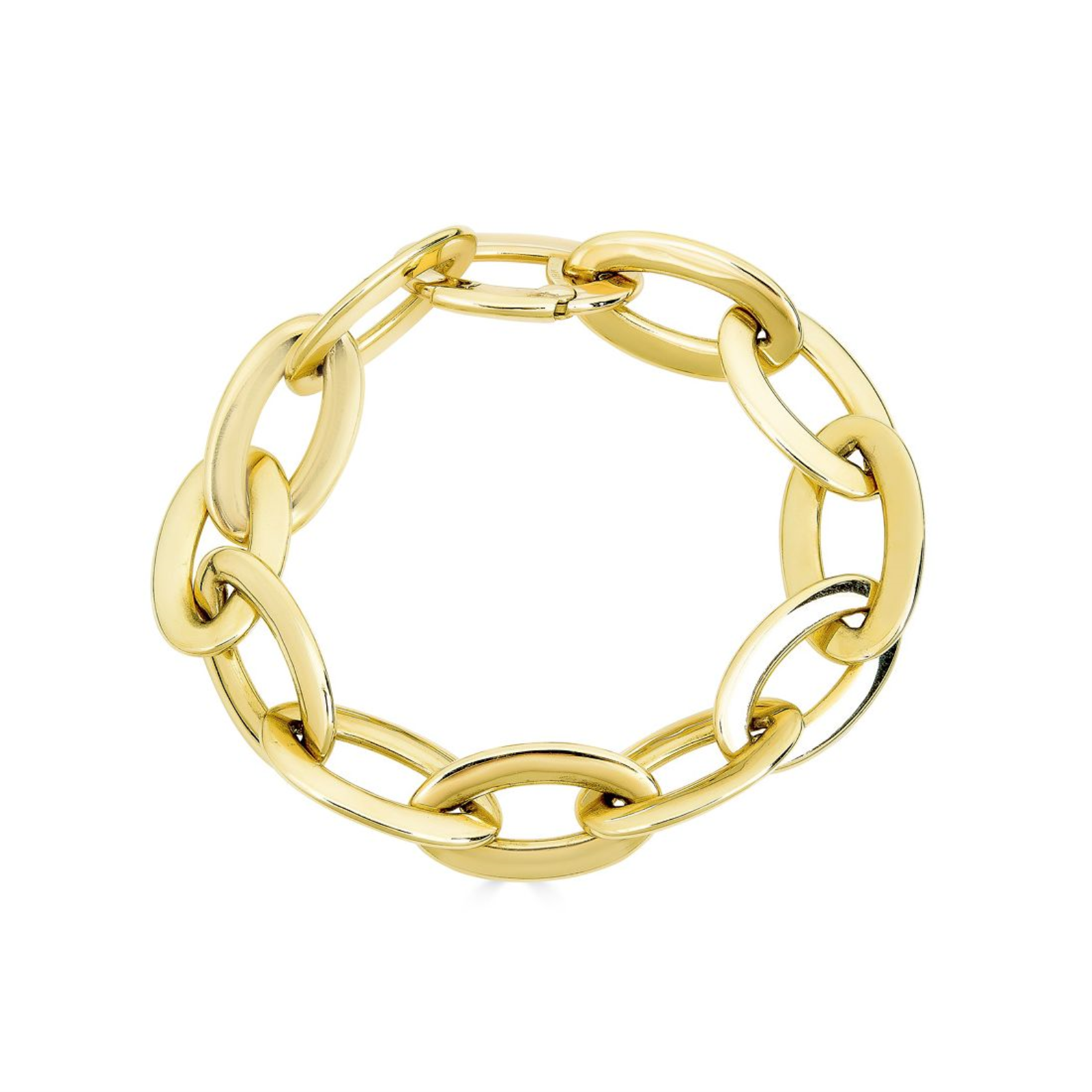 Gold Marquise Link Bracelet