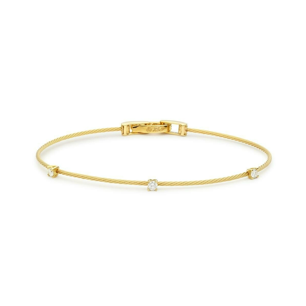 Single Unity Bracelet With 3 Diamonds