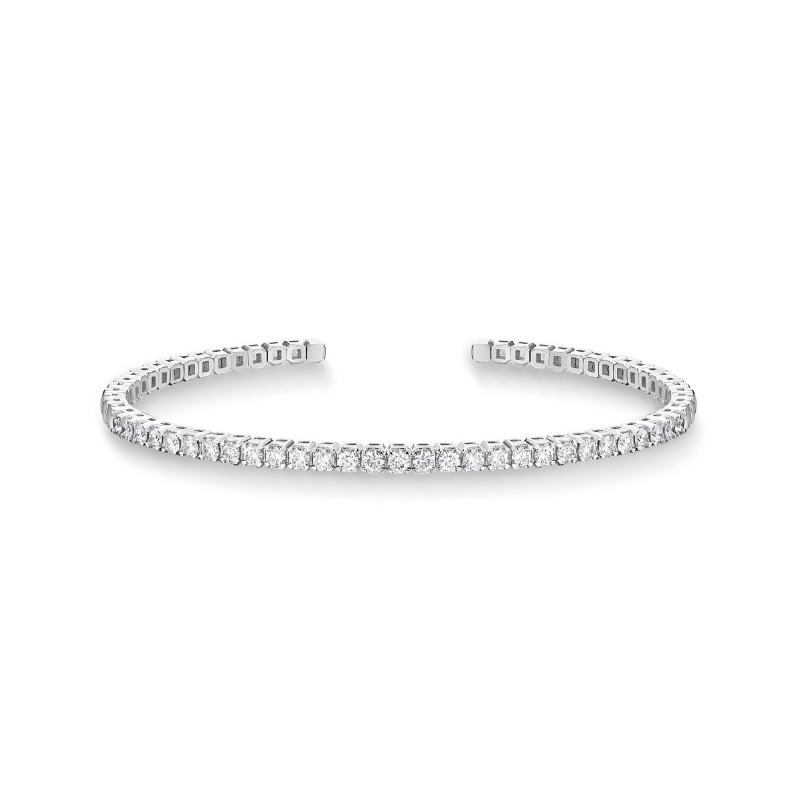 Diamond Open Bangle Bracelet