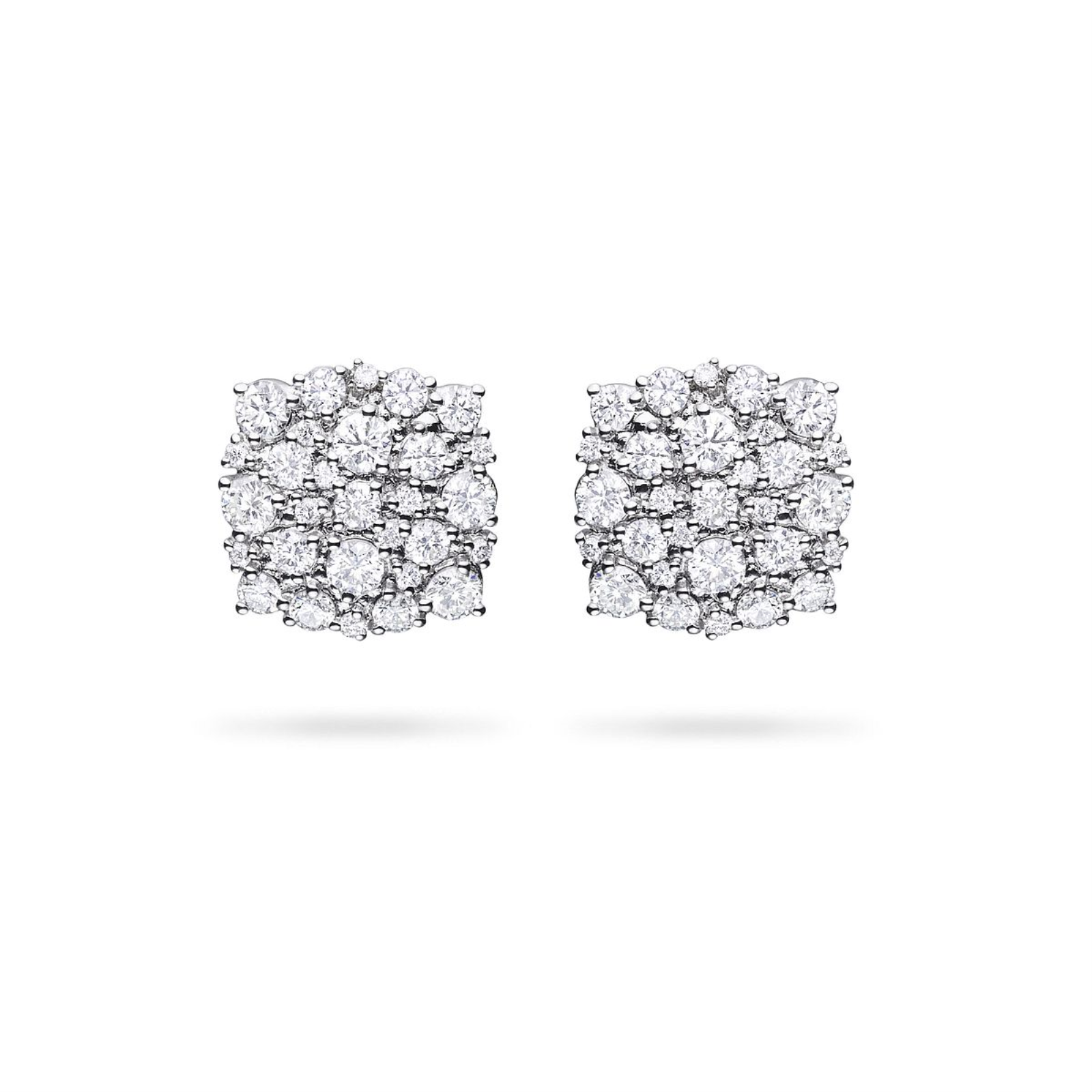 White Gold Confetti Diamond Earrings