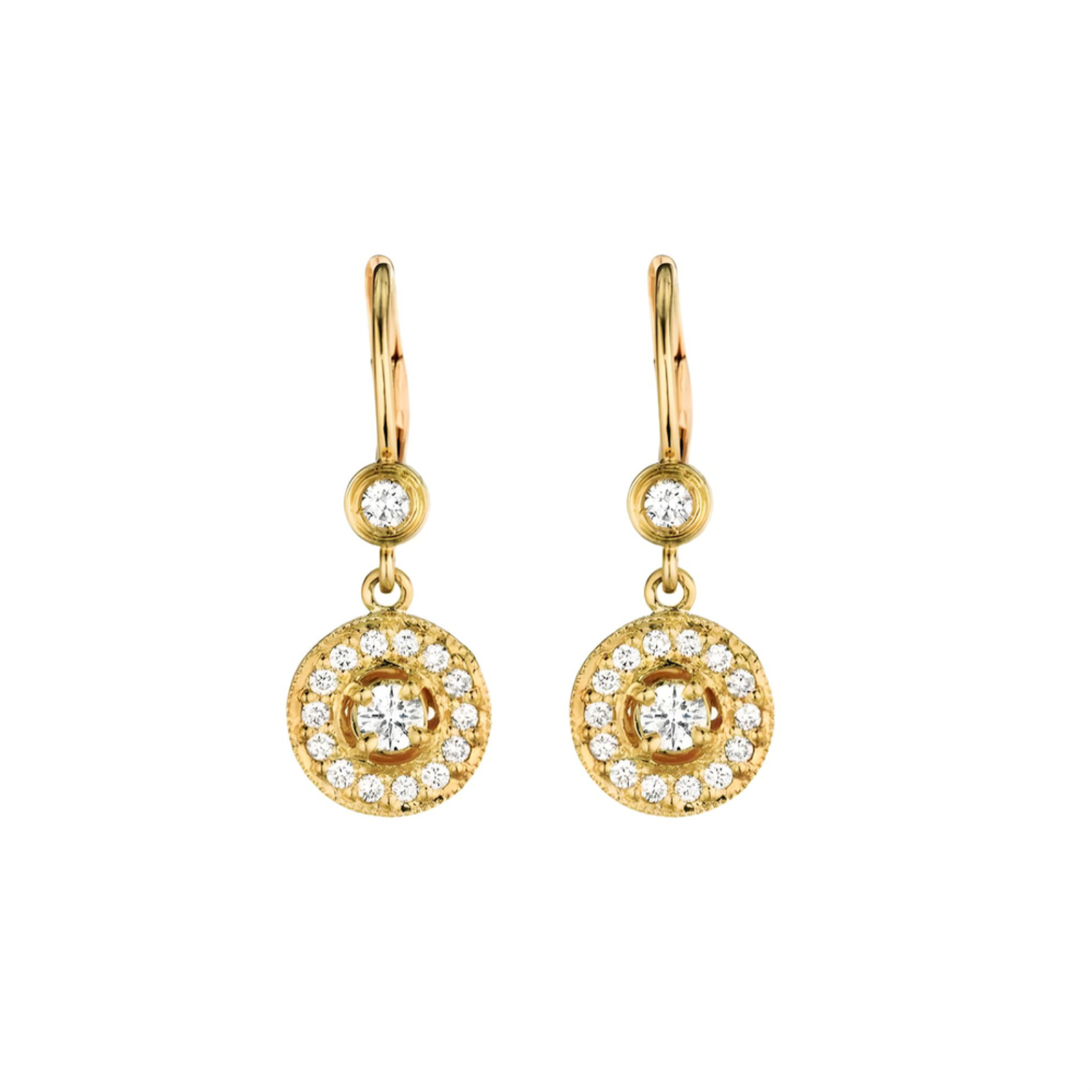 Classic Round Shape Drop Earrings