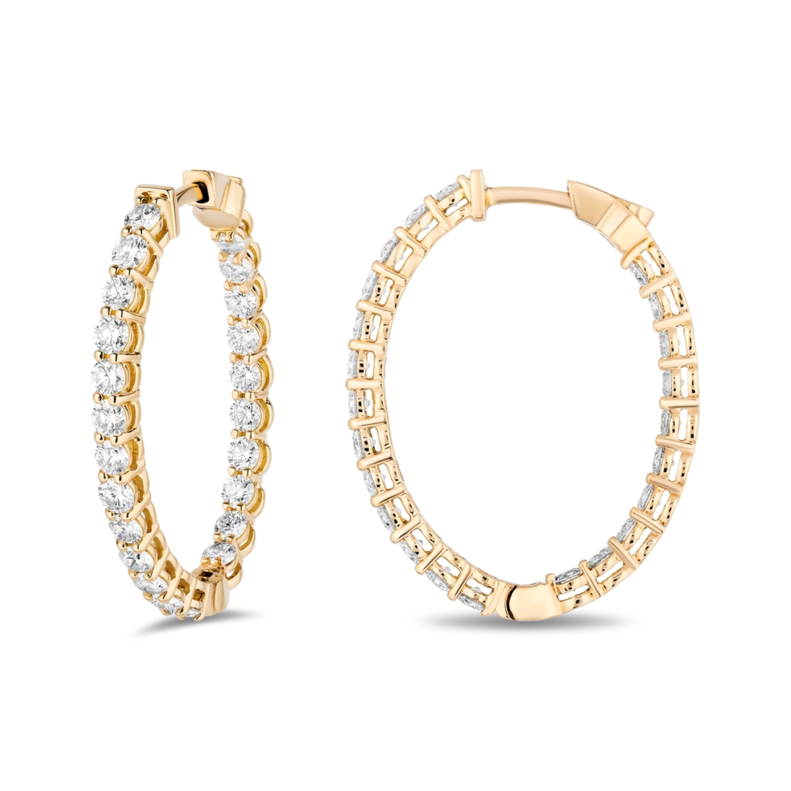 Oval Hoop Earrings