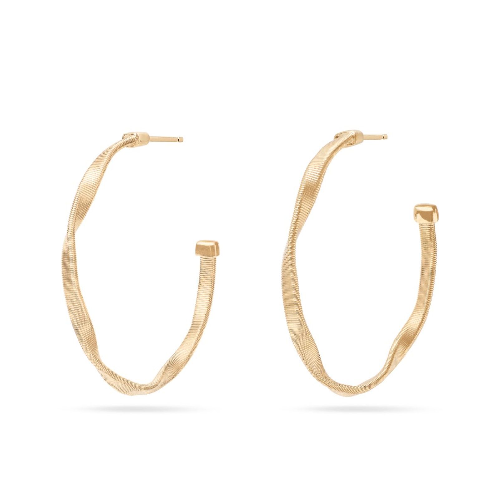 Marrakech Gold Twisted Small Hoops