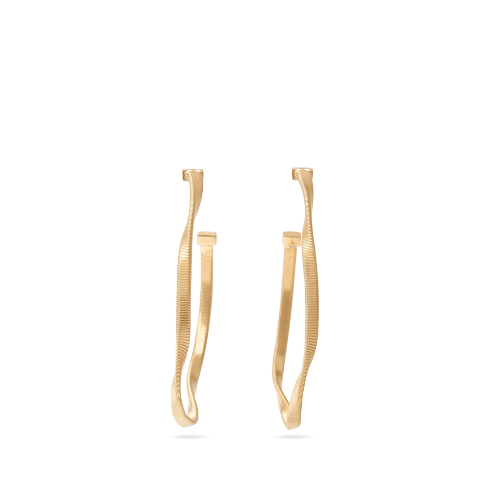 Marrakech Gold Twisted Medium Hoops