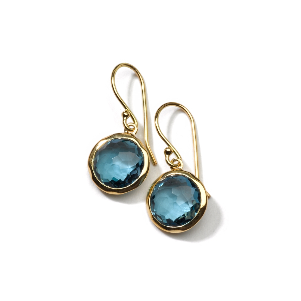 Yellow Gold Small Lollipop Drop Earrings