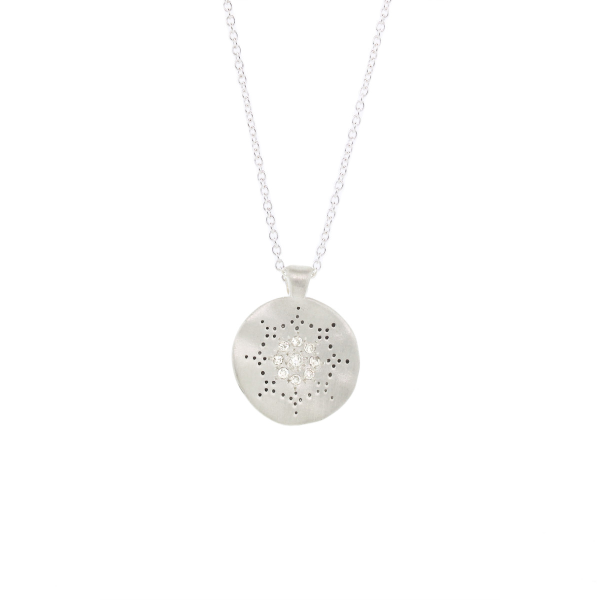 Sterling Silver and Diamond Reflections Necklace