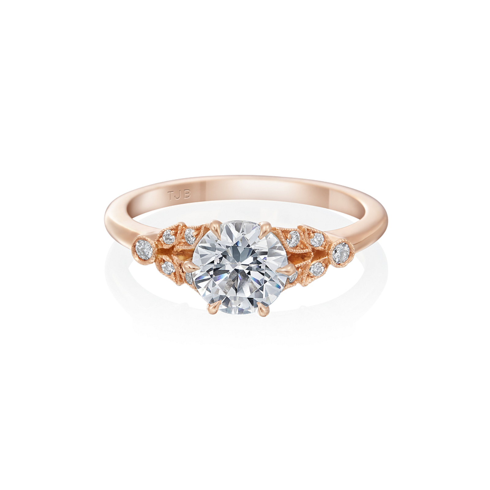 Split Leaf Engagement Ring