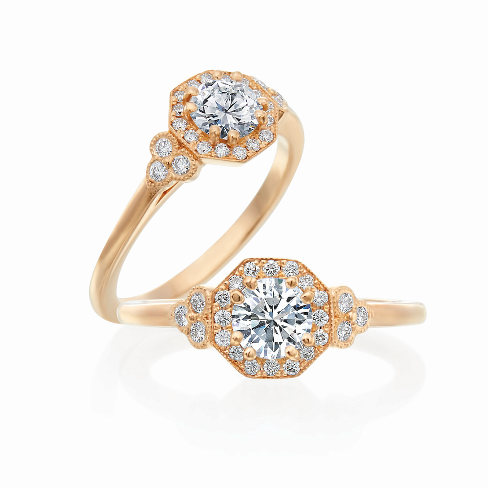 Roslyn Collection Gold Diamocta Engagement Ring Mounting