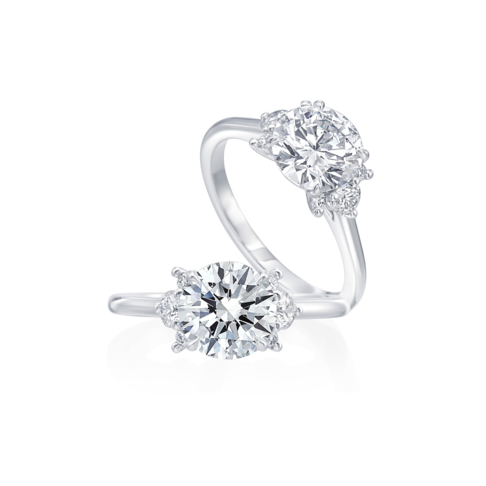 Platinum and Diamond Engagement Ring Mounting