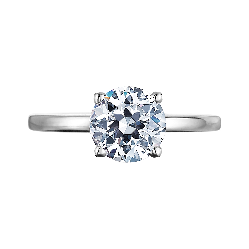 Platinum Solitaire Engagement Ring Mounting