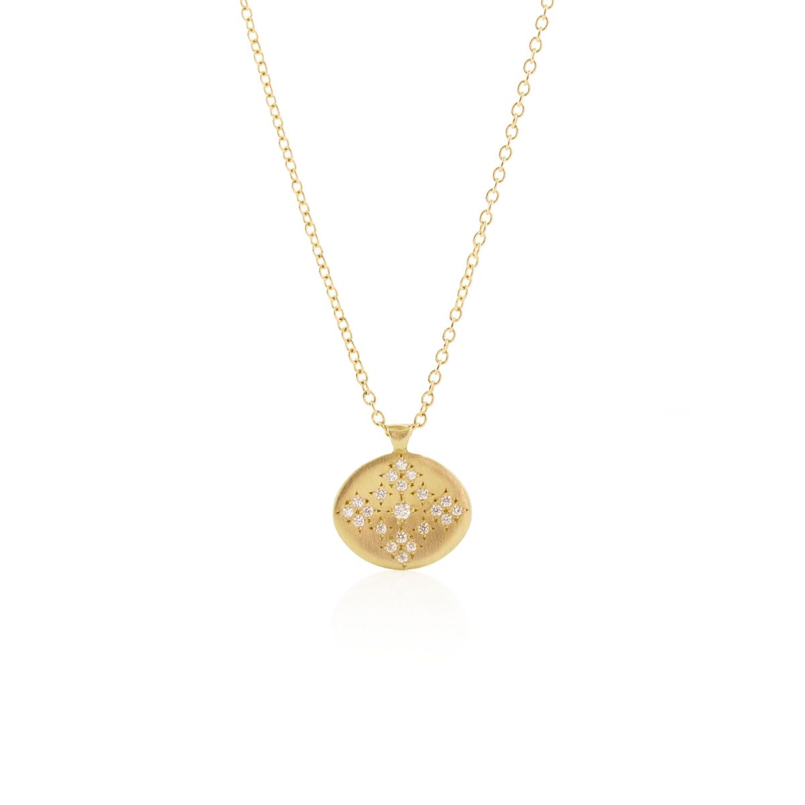 Gold and Diamond Pendant Necklace