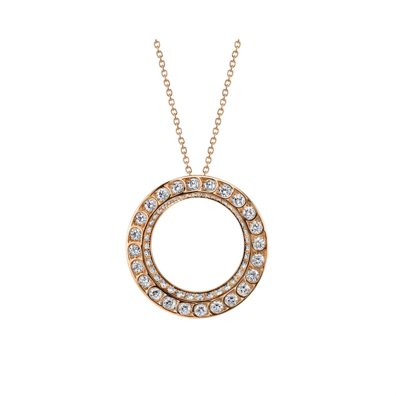 https://www.tinyjewelbox.com/upload/product/Rose Gold and Diamond Scallop Circle Necklace