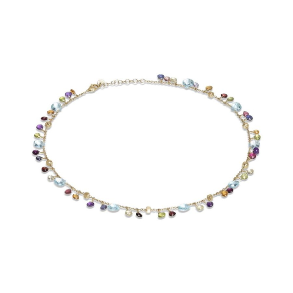Gold and Mix Gemstone Paradise Necklace