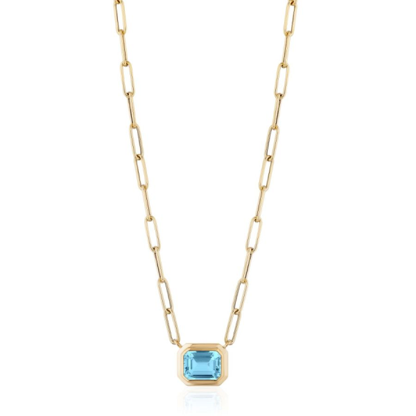 Emerald Cut East-West Pendant