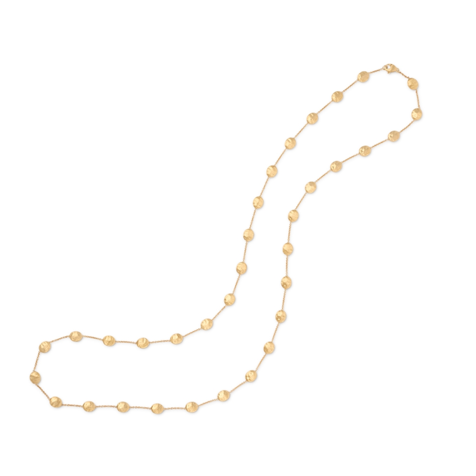 Siviglia Gold Large Bean Long Necklace