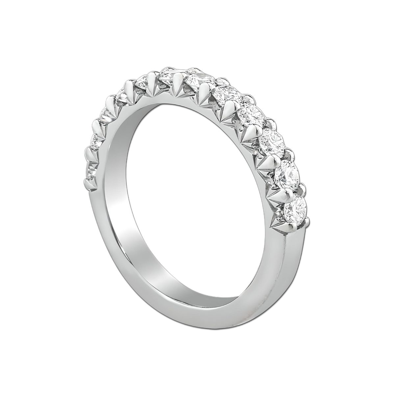 Royal Prong 12 Stone Halfway Eternity Band