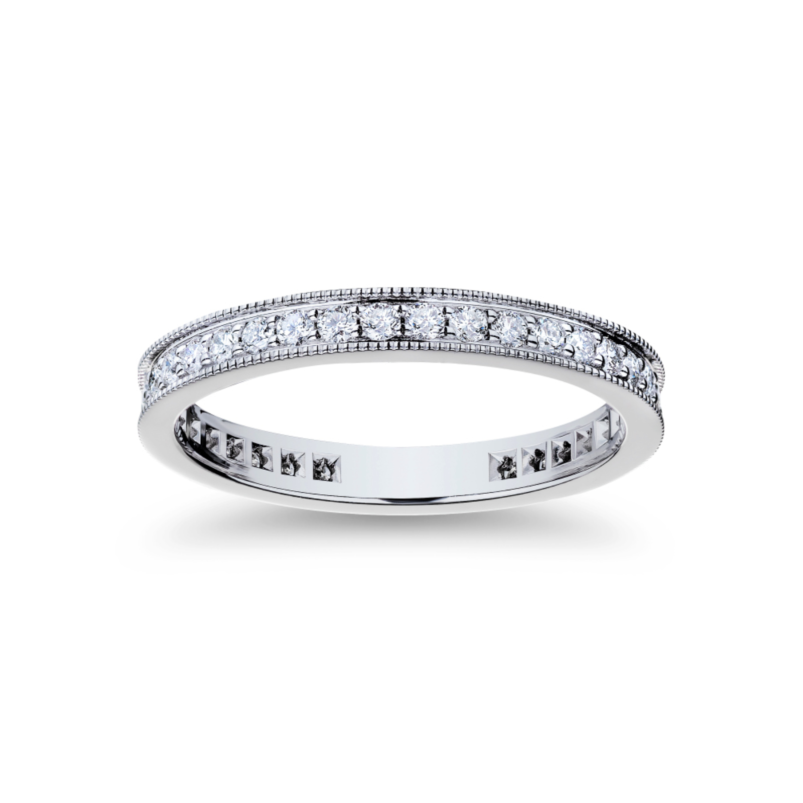 Platinum Channel Set Eternity Band