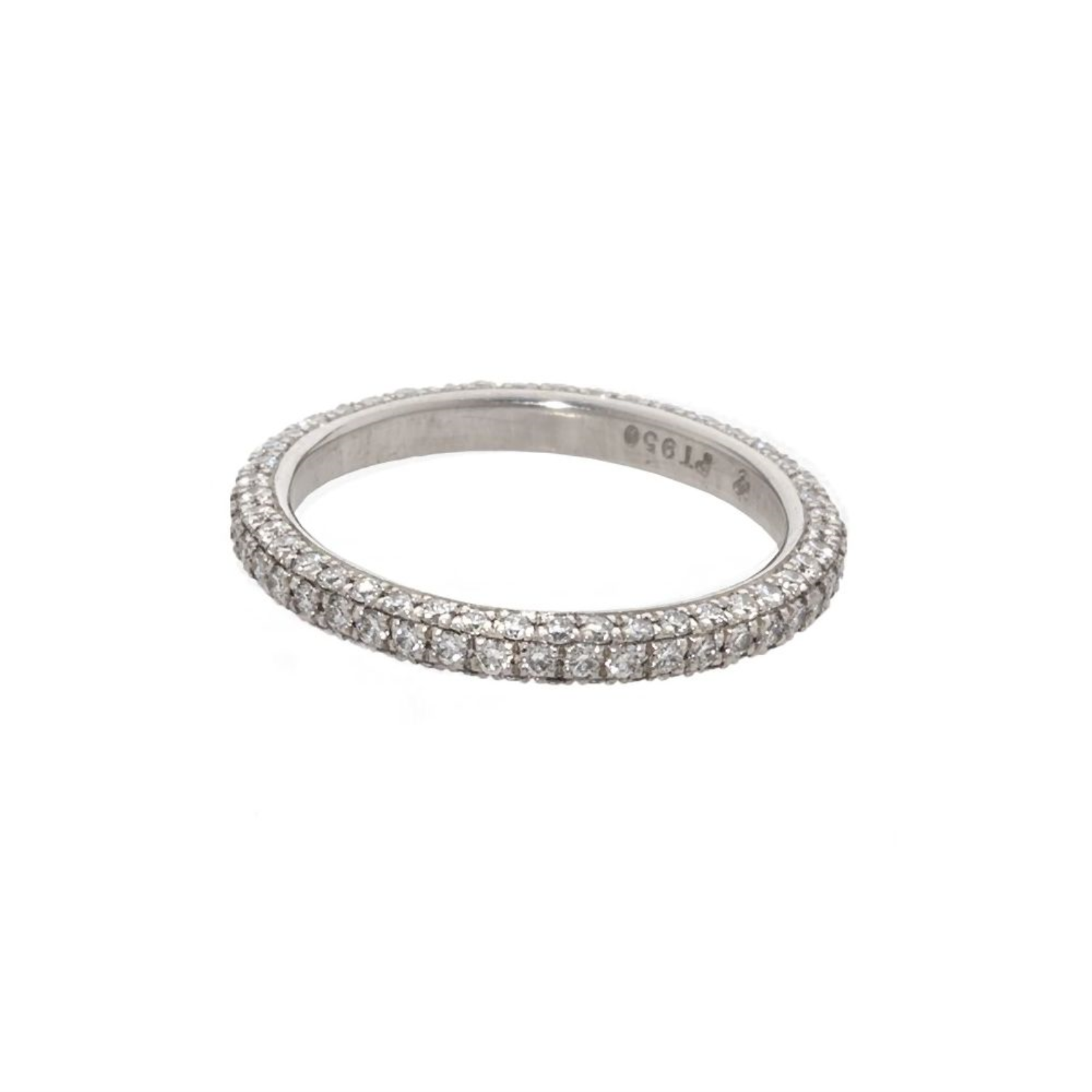 3-Side Full Pave Eternity Band