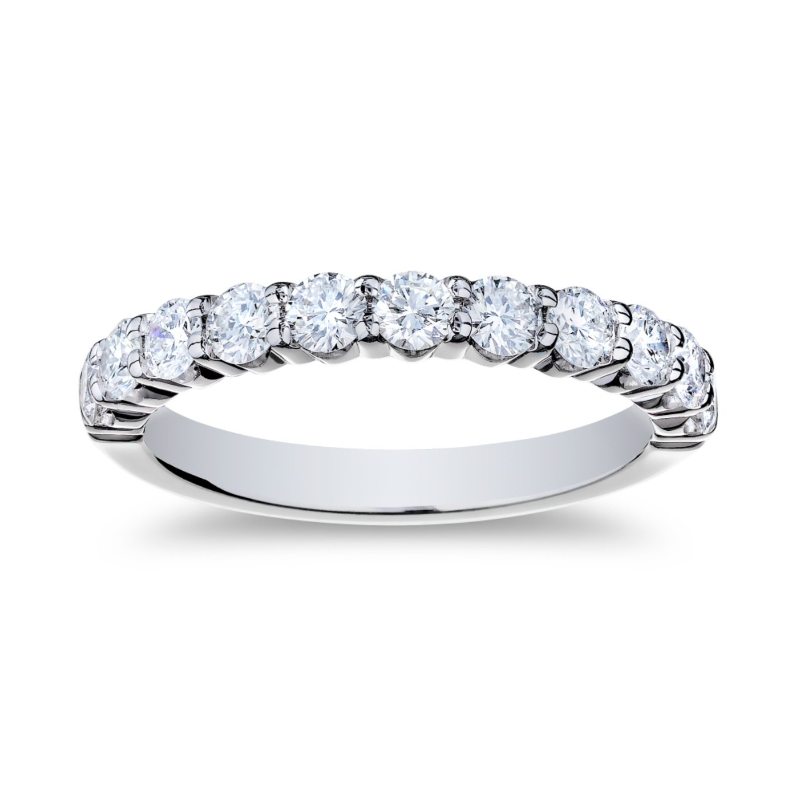 White Gold and Diamond Halfway Eternity Band