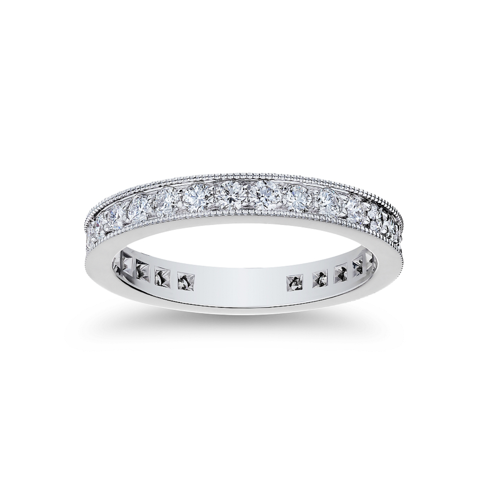 White Gold Channel Set Eternity Band