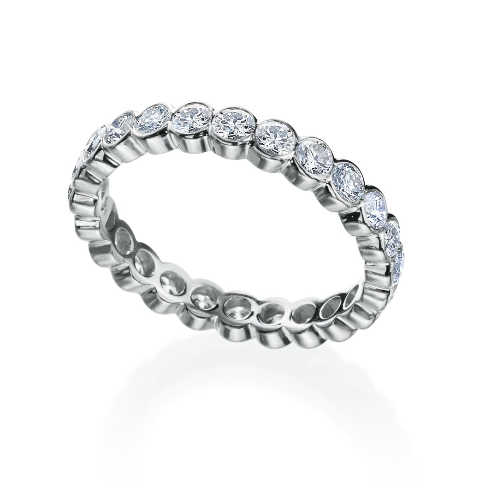 Platinum and Diamond Eternity Band