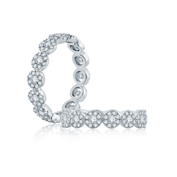Platinum and Diamond Band Ring