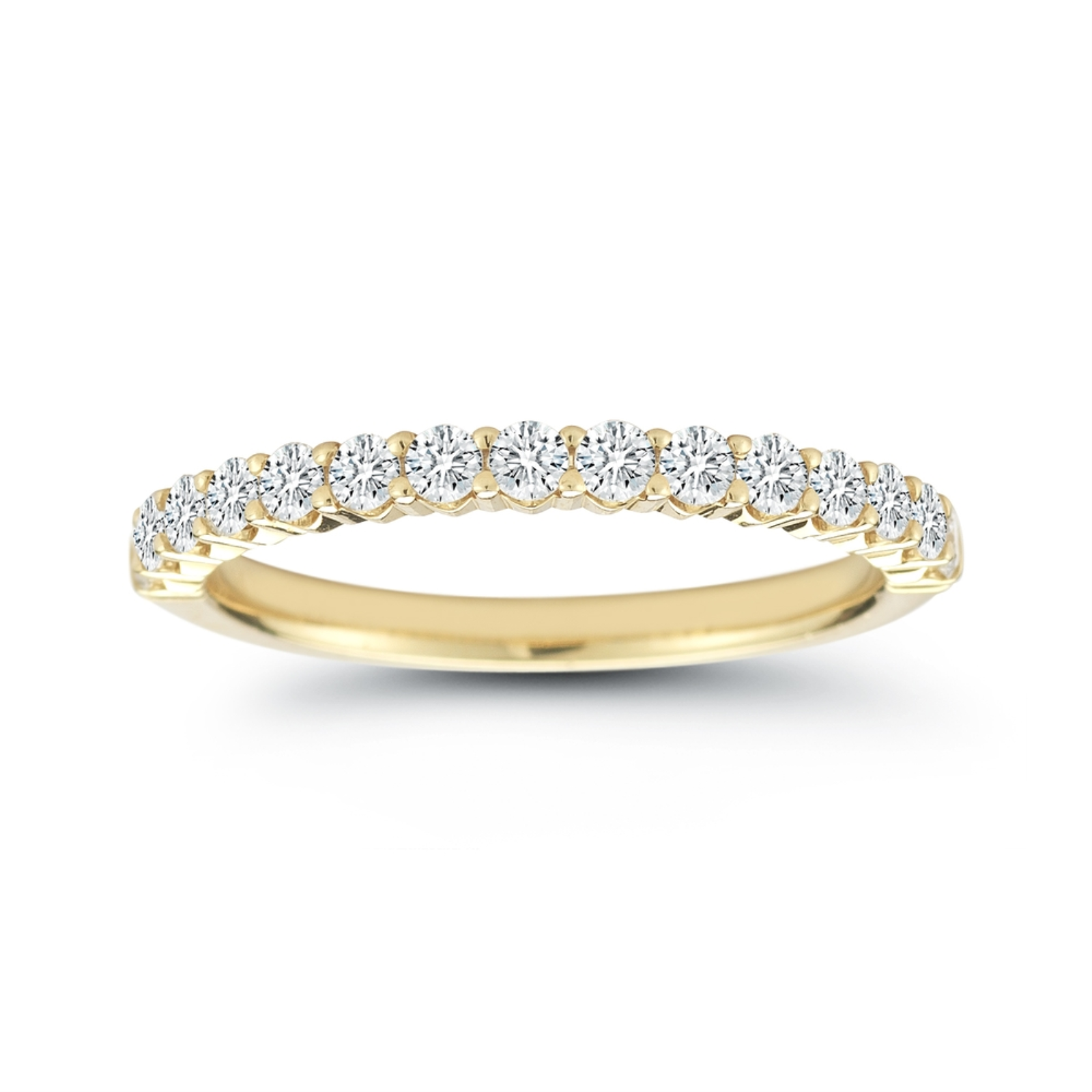 Gold Shared Prong Eternity Band
