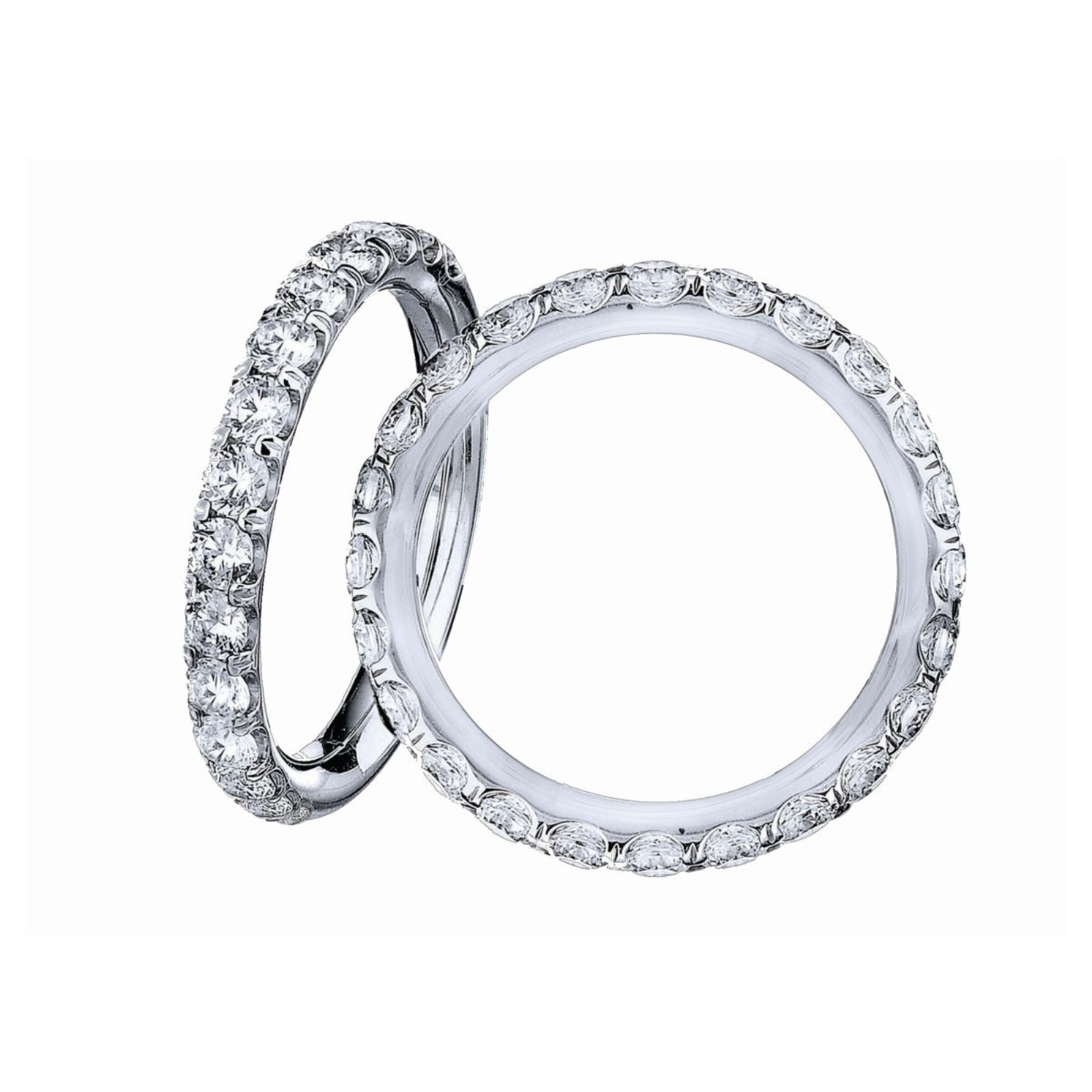 Platinum and Diamond Eternity Band