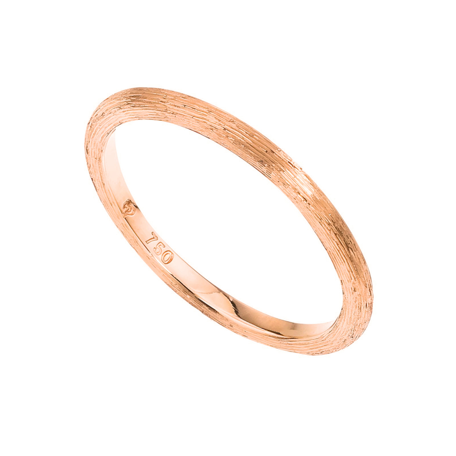 Florentine Finish Rose Gold Band