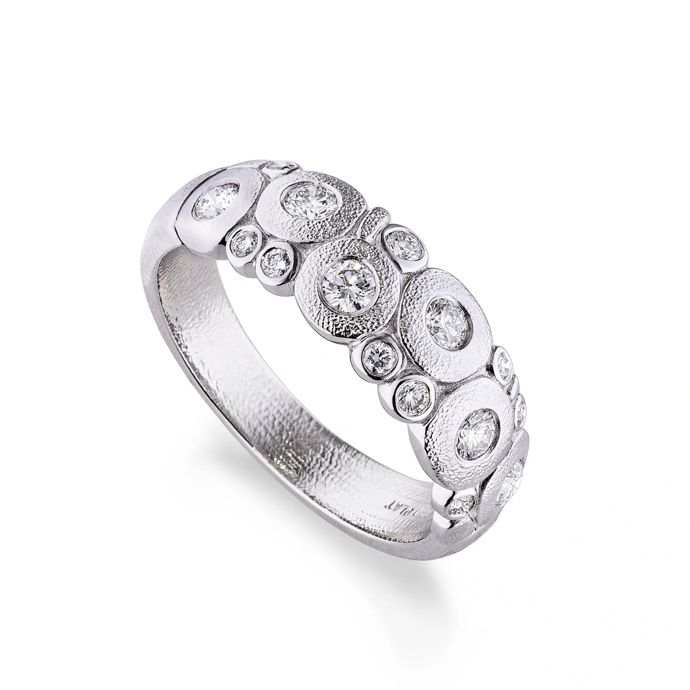 Platinum and Diamond Candy Dome Ring