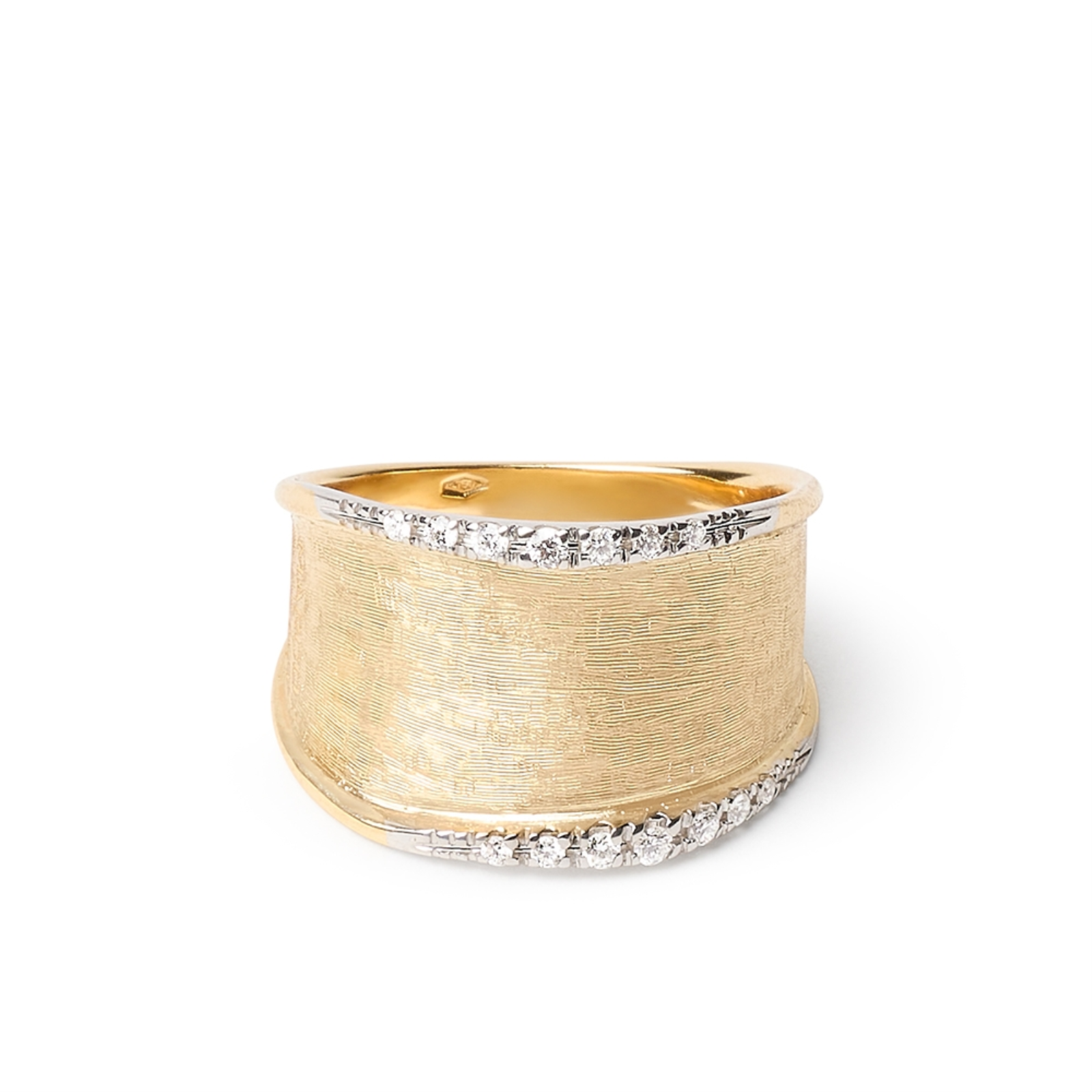 Lunaria Gold Medium Band with Diamonds