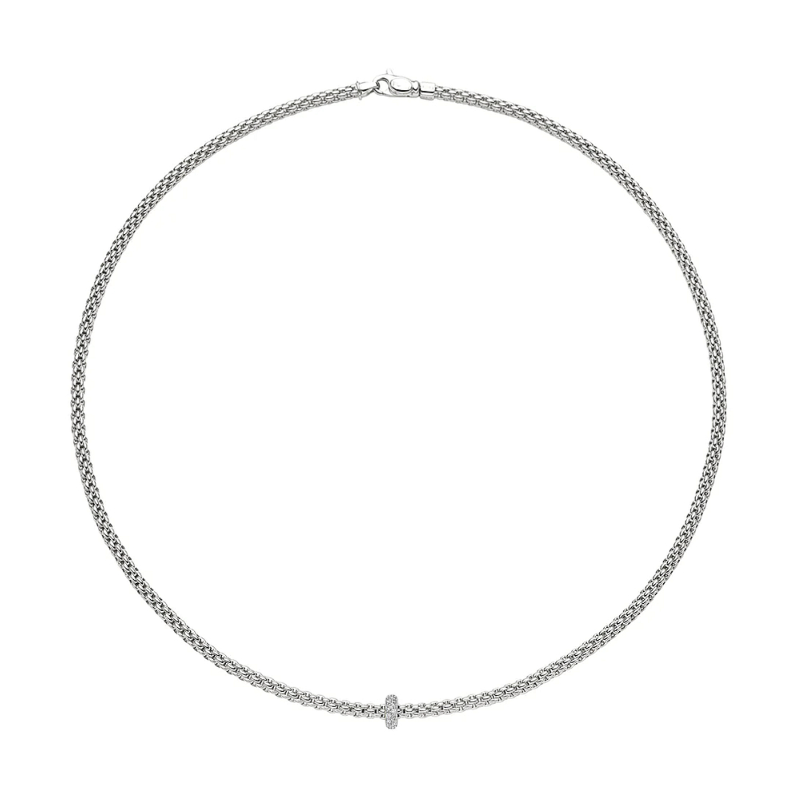 White Gold and Diamond Prima Flex Necklace