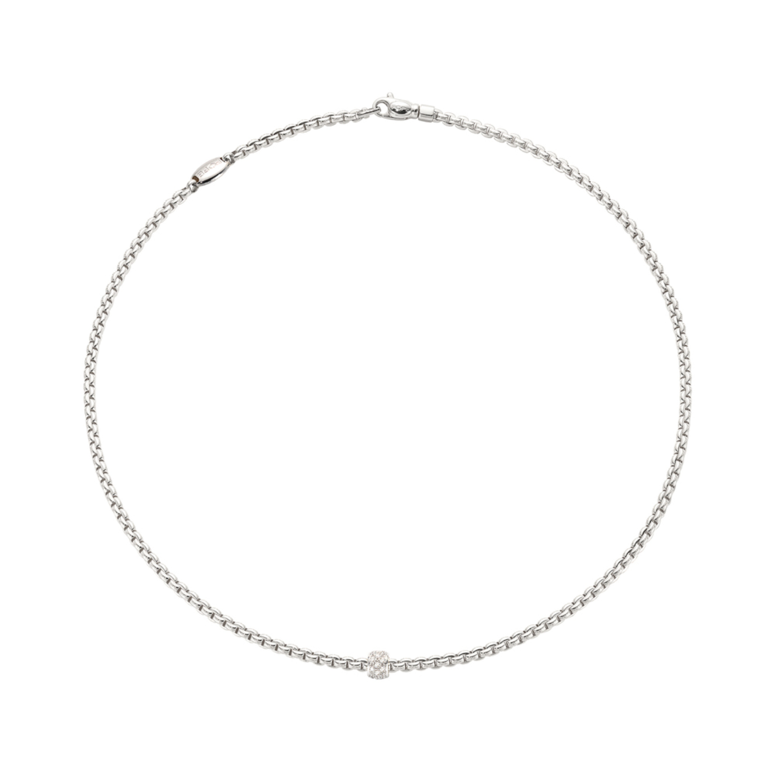 EKA NECKLACE WITH DIAMOND PAVE