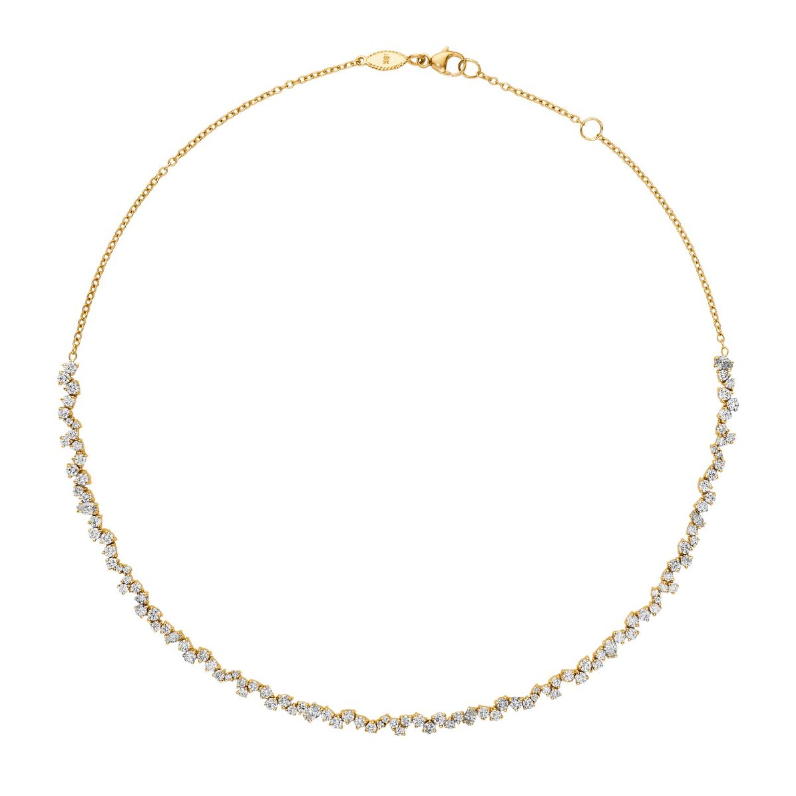 GOLD AND DIAMOND STARDUST NECKLACE