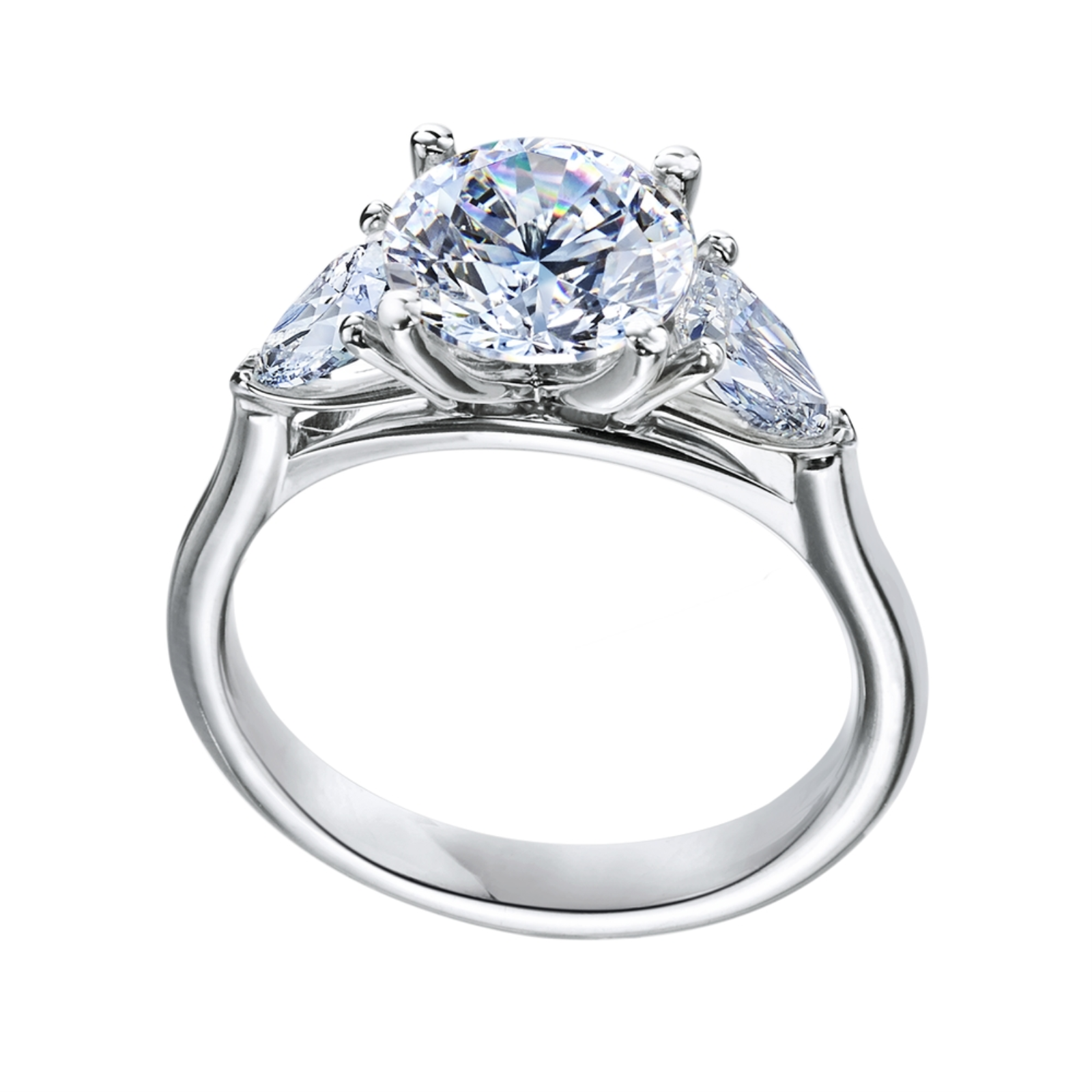 Three Stone Engagement Ring Mounting