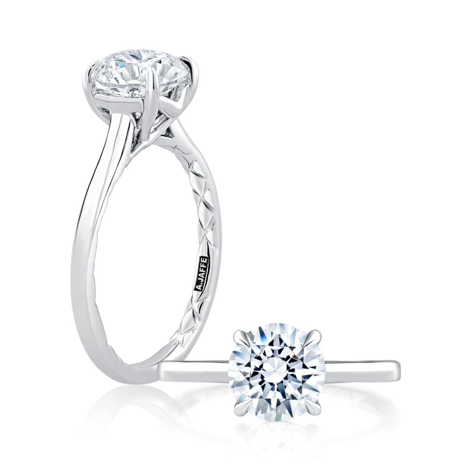Platinum Solitaire Engagement Ring Mounting