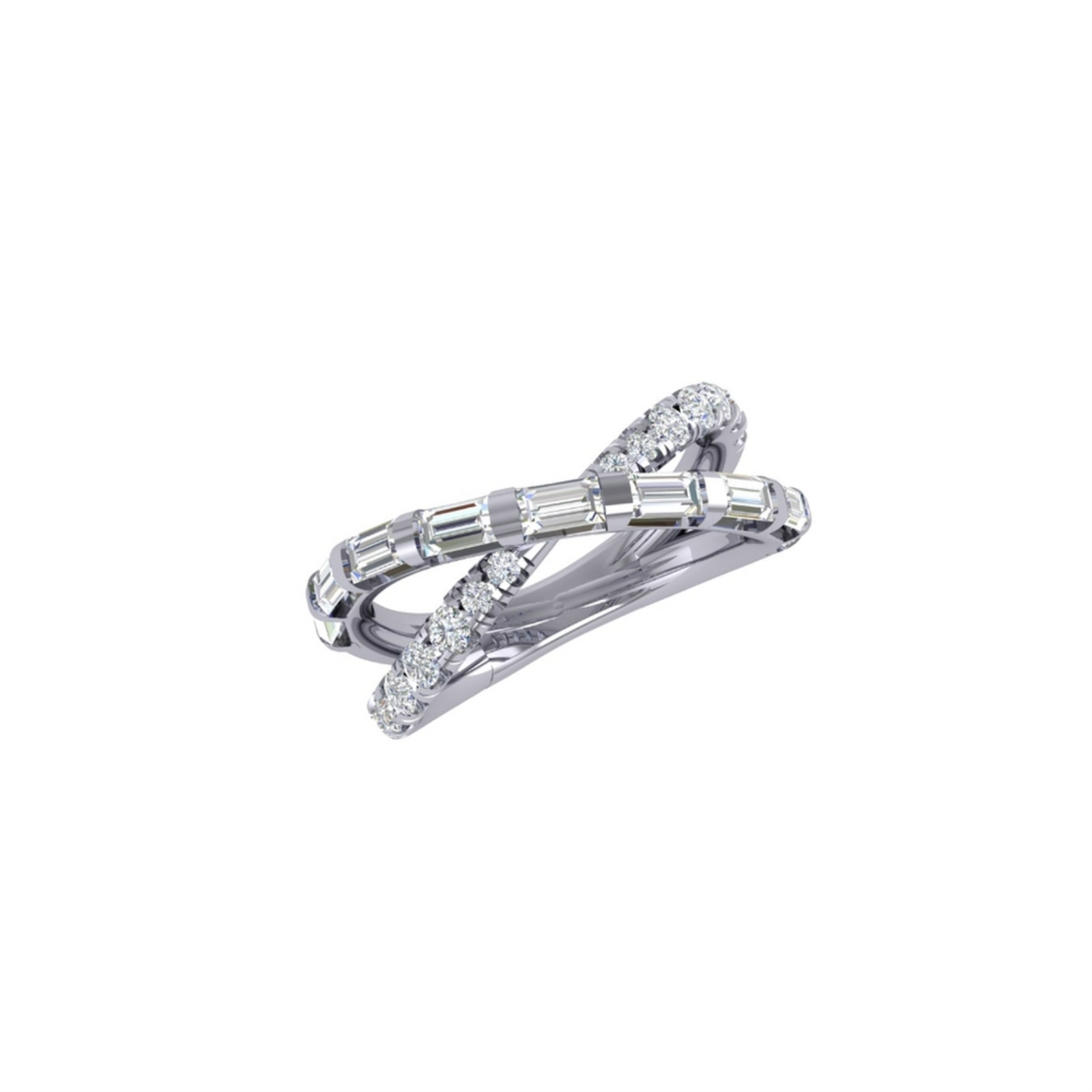 Platinum and Diamond Crossover Band