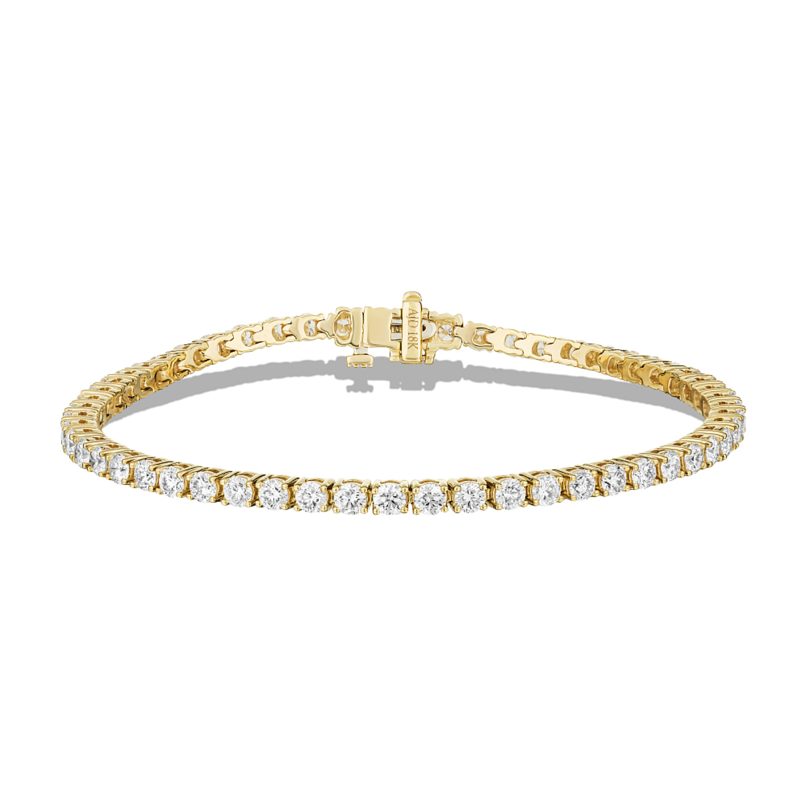 Gold and Diamond Tennis Bracelet