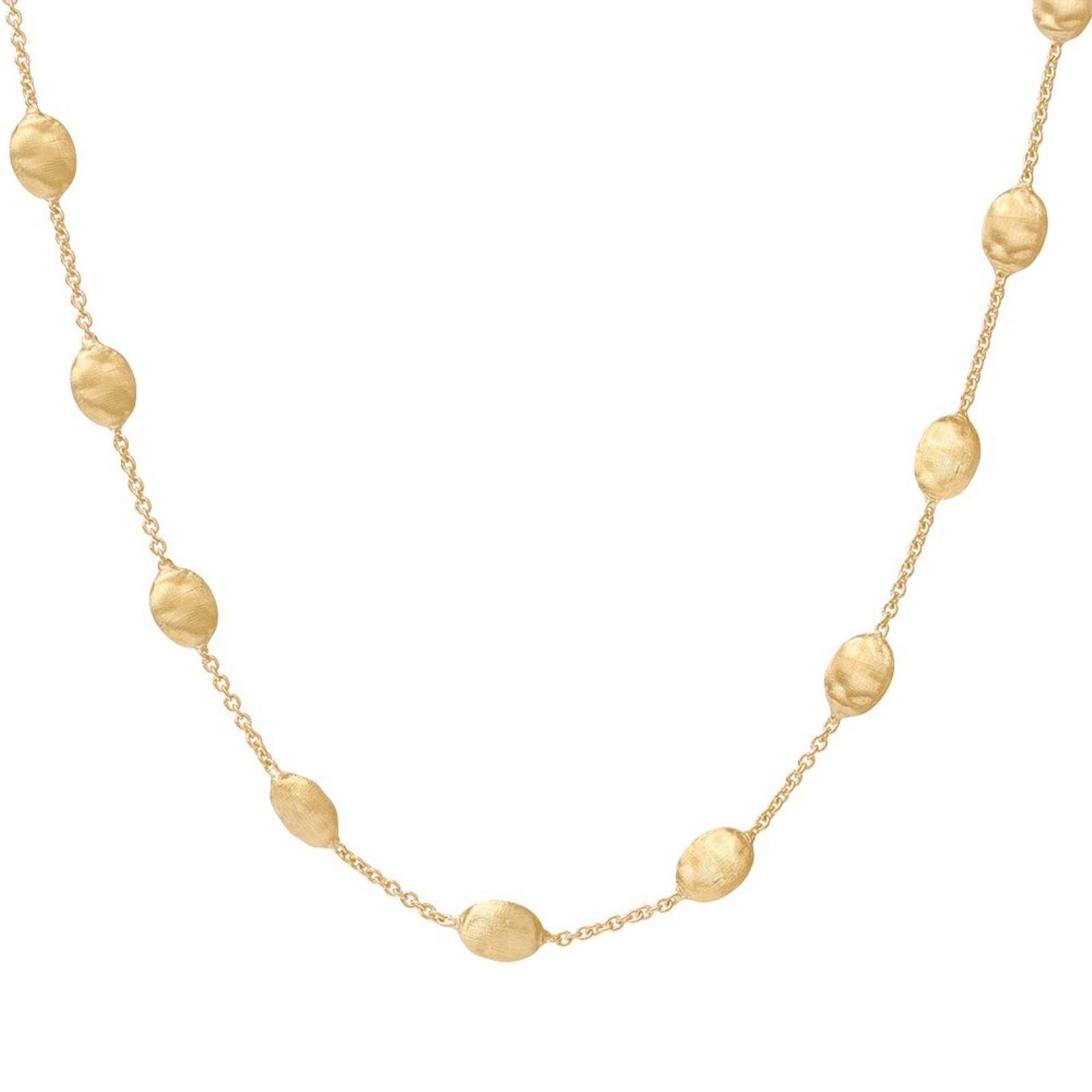 Siviglia Gold Medium Bean Adjustable Necklace