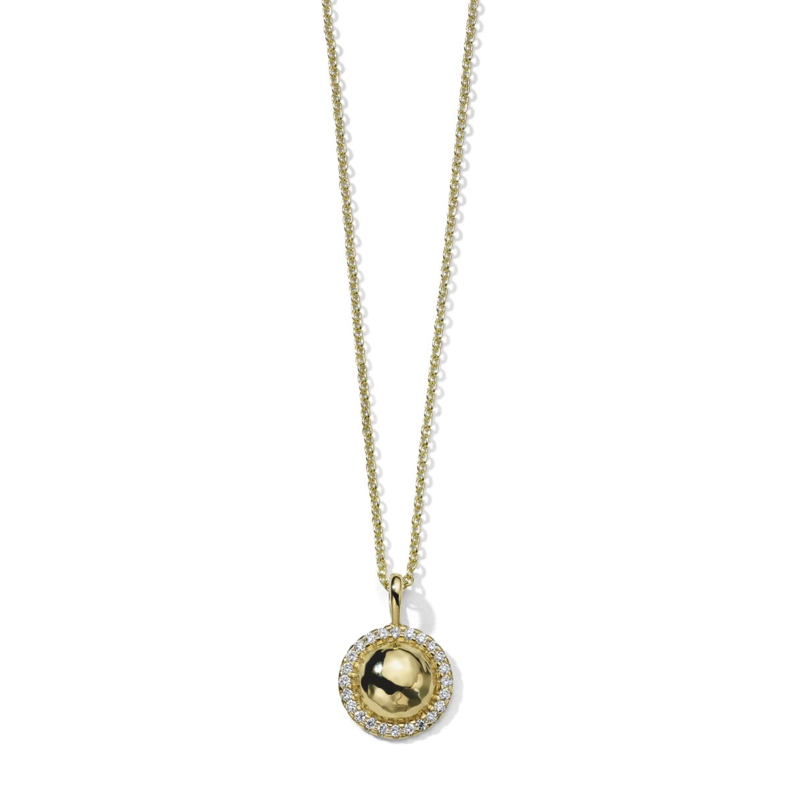 Gold and Diamond Mini Goddess Necklace