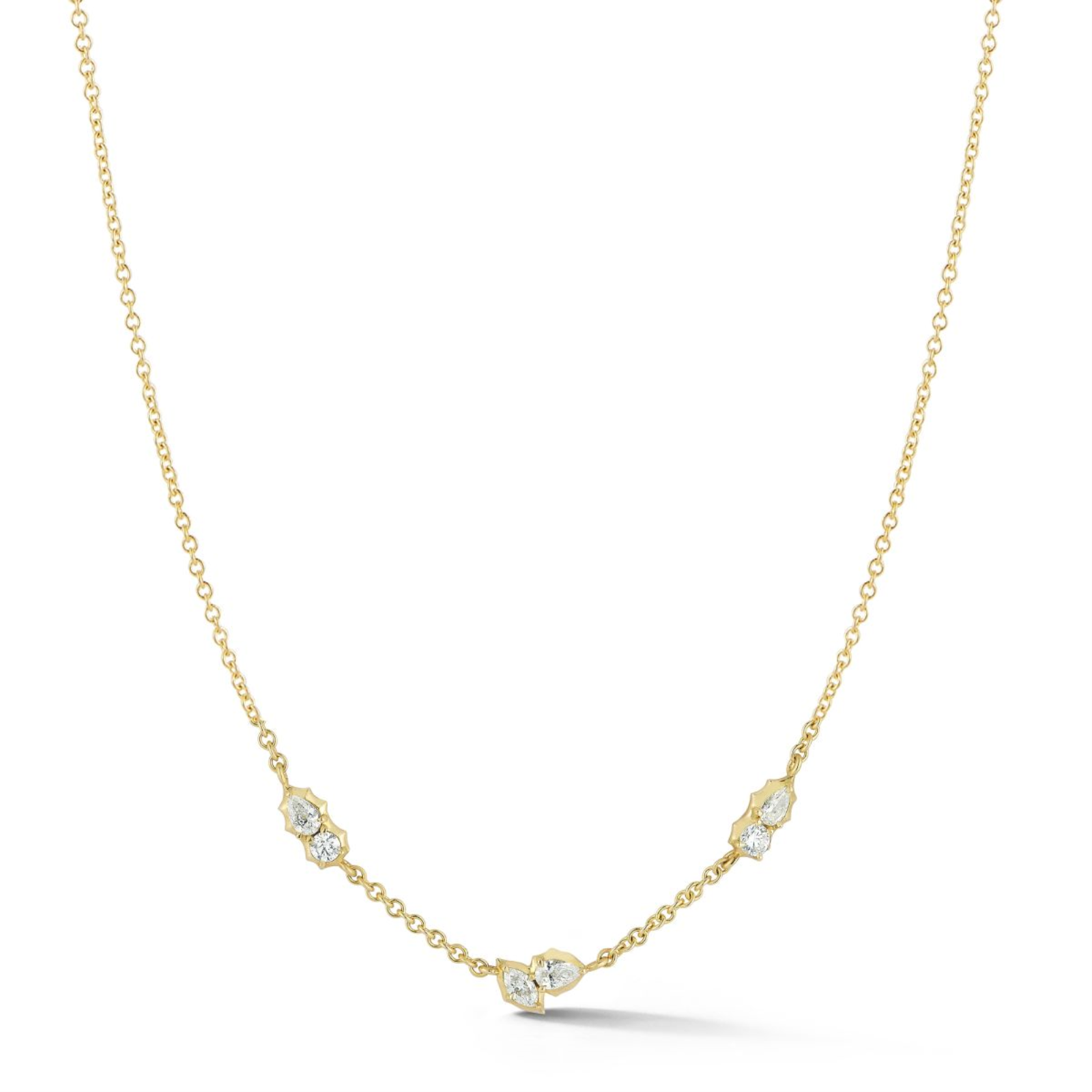 GOLD POSEY STATION NECKLACE