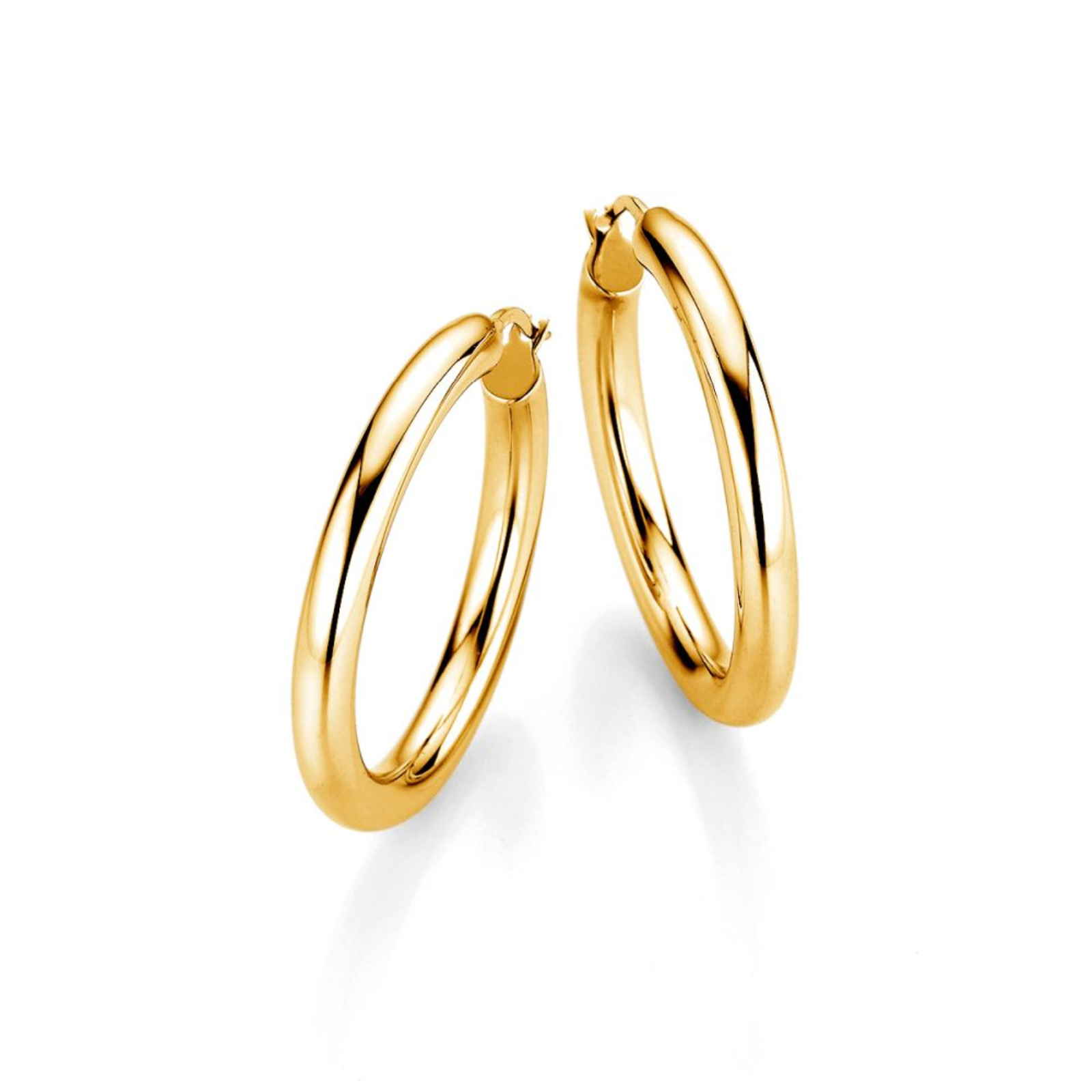 Yellow Gold Hoop Earrings