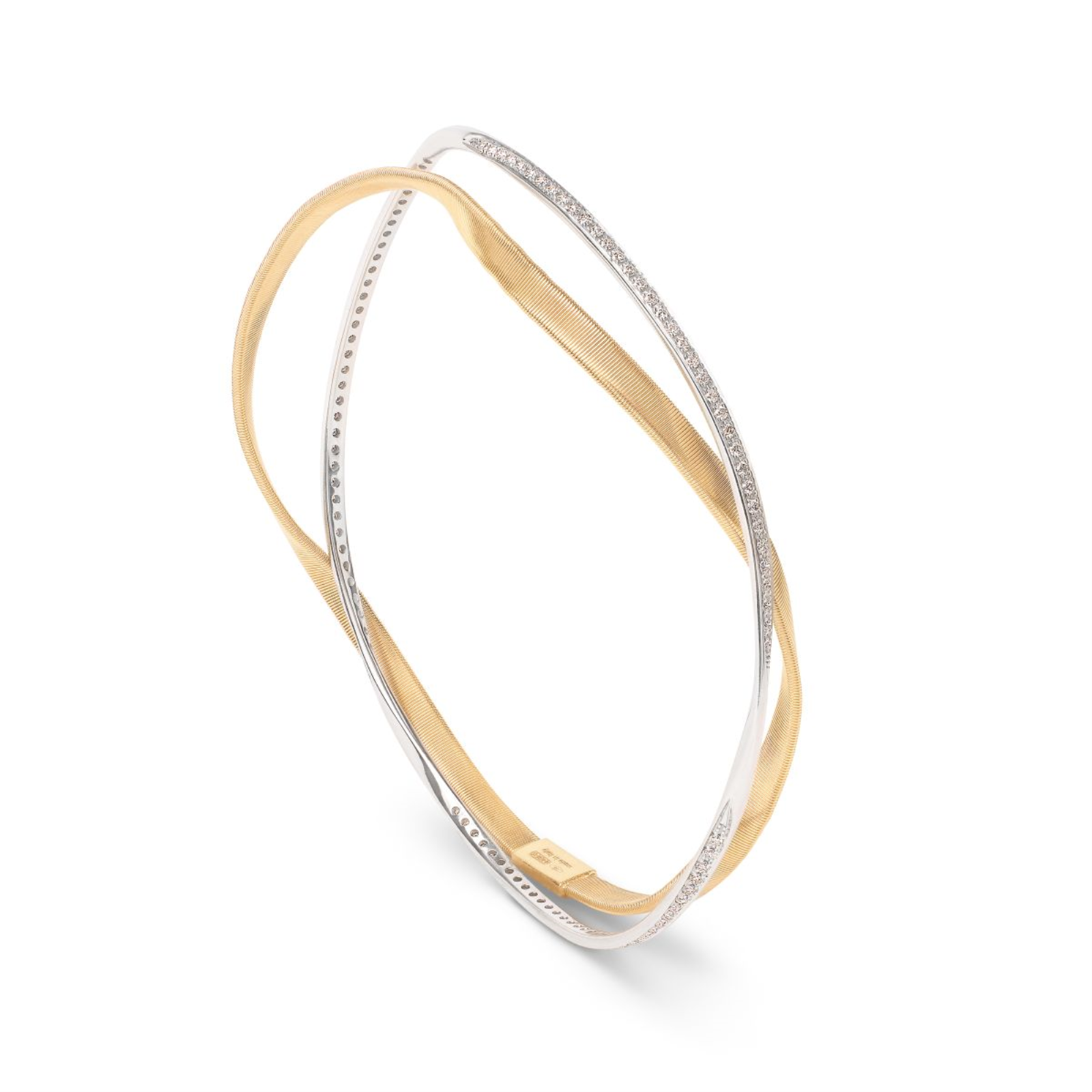 Marrakech Gold 2-Strand Bangle With Diamonds