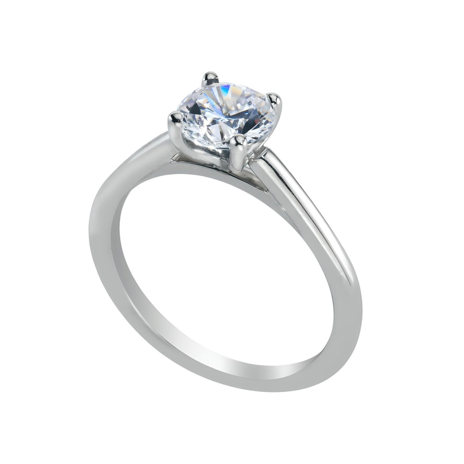 Platinum Solitaire Engagement Ring Mounting