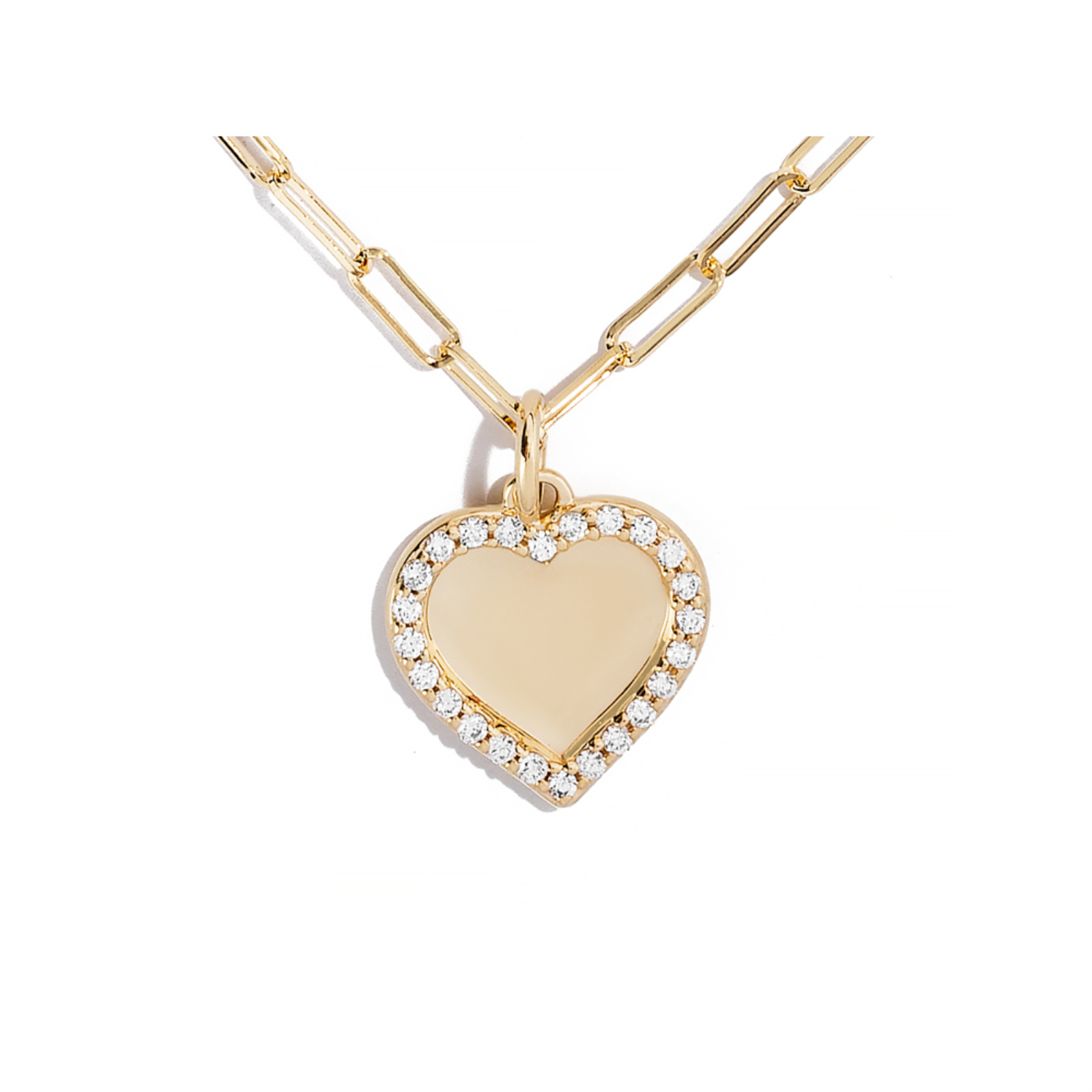 Gold and Diamond Heart Pendant