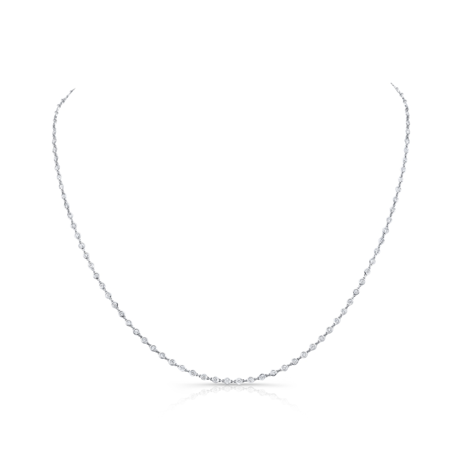 Bezel Diamond Necklace