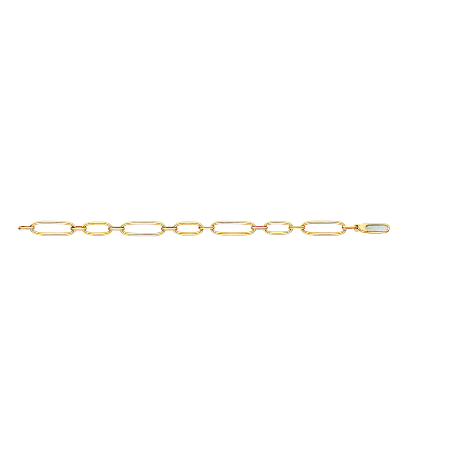 Gold Polished Anchor Chain Bracelet