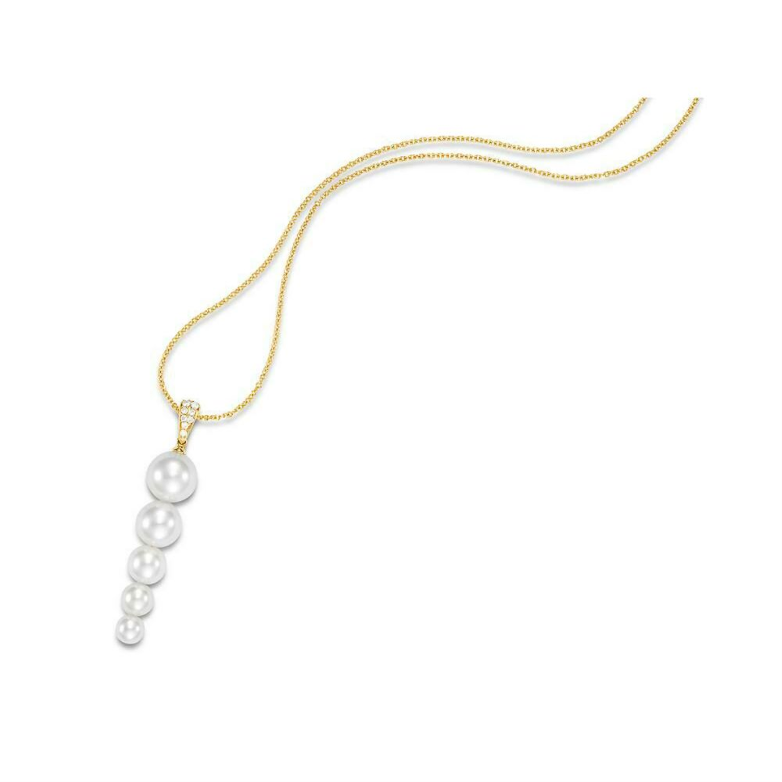 Graduated Pearl Pendant Necklace