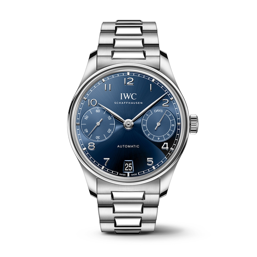 Portugieser Automatic 42 Blue Dial Steel Bracelet