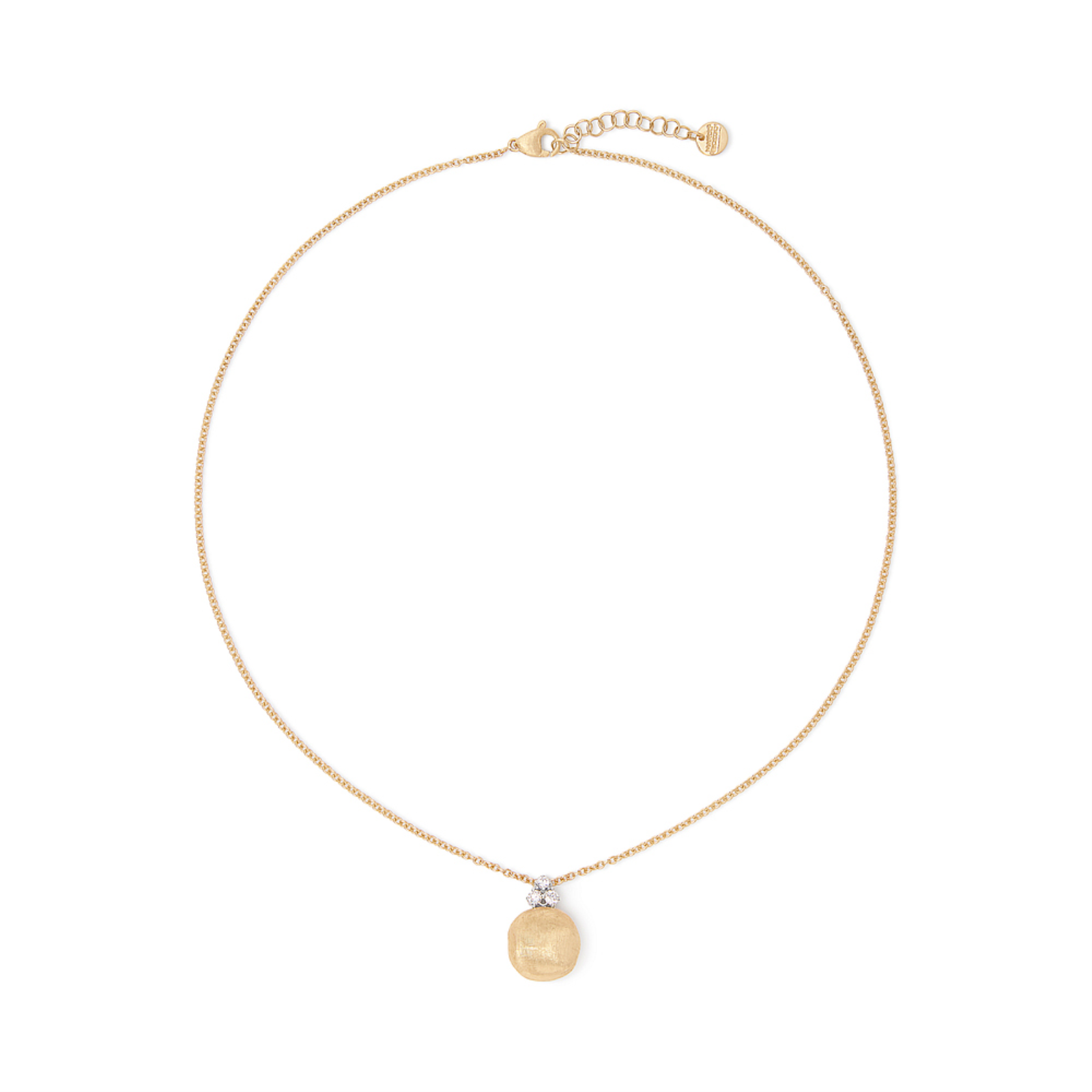 Africa Gold and Diamond Pendant Necklace